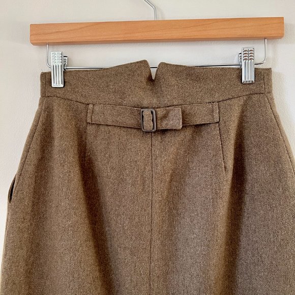 1980s David N Petites Wool Pencil Skirt - Picture 4 of 9